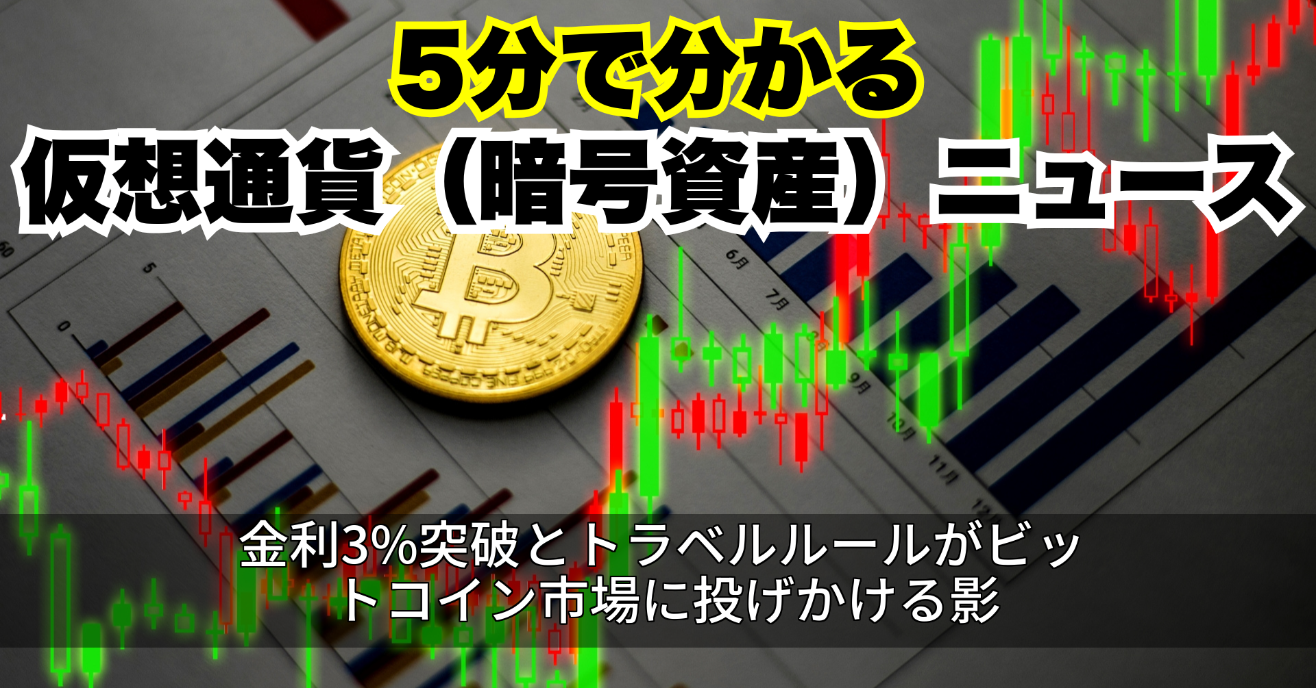 金利3%突破とトラベルルールがビットコイン市場に投げかける影